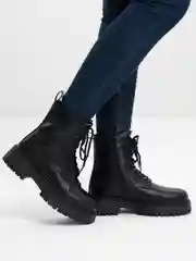 Черный женские ботинки, зимние