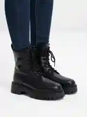 Черный женские ботинки, зимние