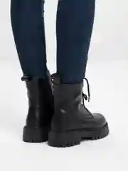 Черный женские ботинки, зимние