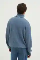 Синий джемпер мужской Finn Flare теплый