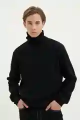 Черный джемпер мужской Finn Flare теплый