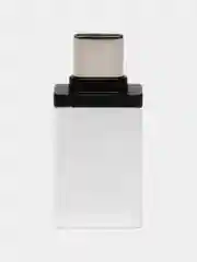 Серебряный адаптер переходник USB Type C на USB 3.0 с поддержкой функции OTG