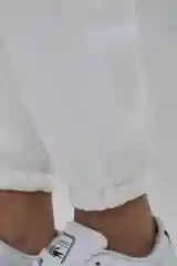 Белый джоггеры с начесом, женские, спортивные, на флисе, большие размеры, осенние, теплые, зима
