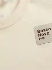 Слоновая кость боди для малыша с длинным рукавом Bossa Nova "Basic"