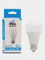 10 штук. Лампочка светодиодная на 15W E27 A60 4000K 220V VKL