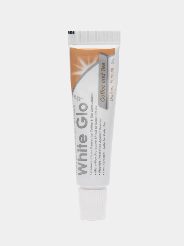 Отбеливающая зубная паста White Glo, для любителей кофе и чая, 24 г