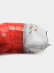 Алый шар новогодний фольгированный с клапаном