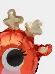 Бордовый шар новогодний фольгированный с клапаном