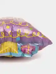 Лавандовый шар новогодний фольгированный с клапаном