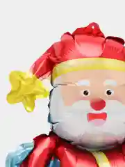 Рыжий шар новогодний фольгированный с клапаном