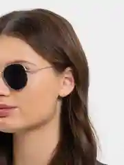 Серебряный очки цветные, унисекс, круглые