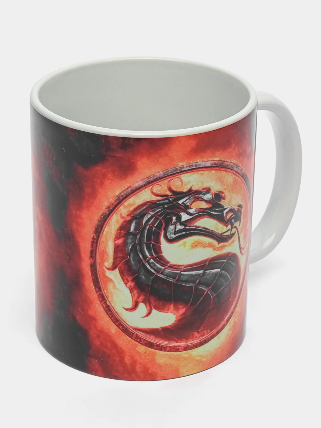 Разноцветный кружка "Мортал Комбат" (Mortal Kombat), новогодняя