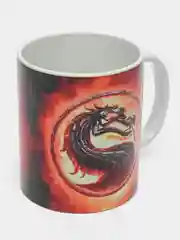 Разноцветный кружка "Мортал Комбат" (Mortal Kombat), новогодняя