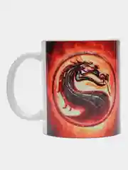 Разноцветный кружка "Мортал Комбат" (Mortal Kombat), новогодняя