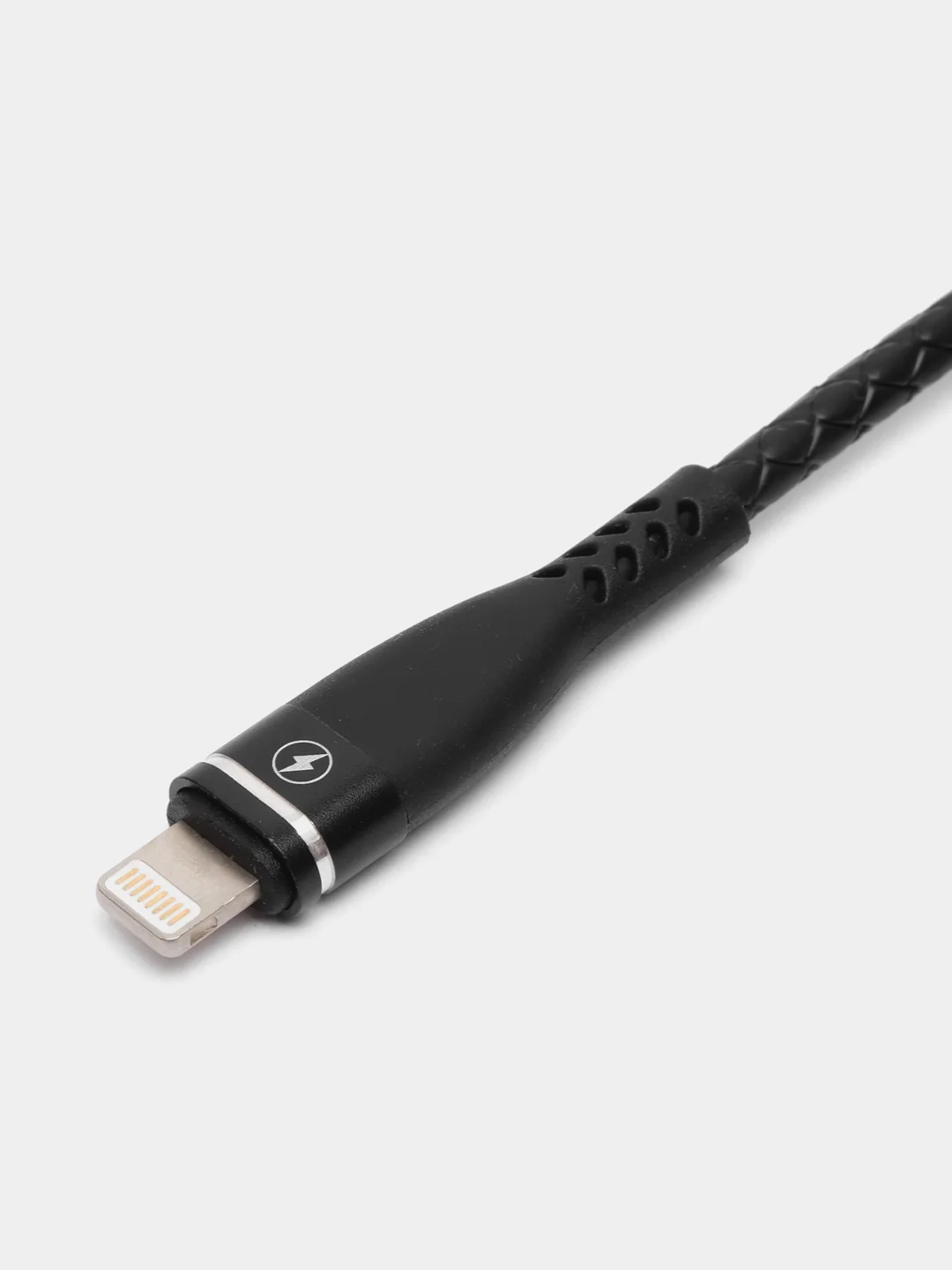 Угольный зарядный кабель Lightning USB для iPhone, зарядное устройство на айфон, 1 метр