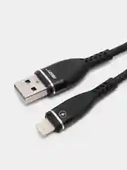 Угольный зарядный кабель Lightning USB для iPhone, зарядное устройство на айфон, 1 метр