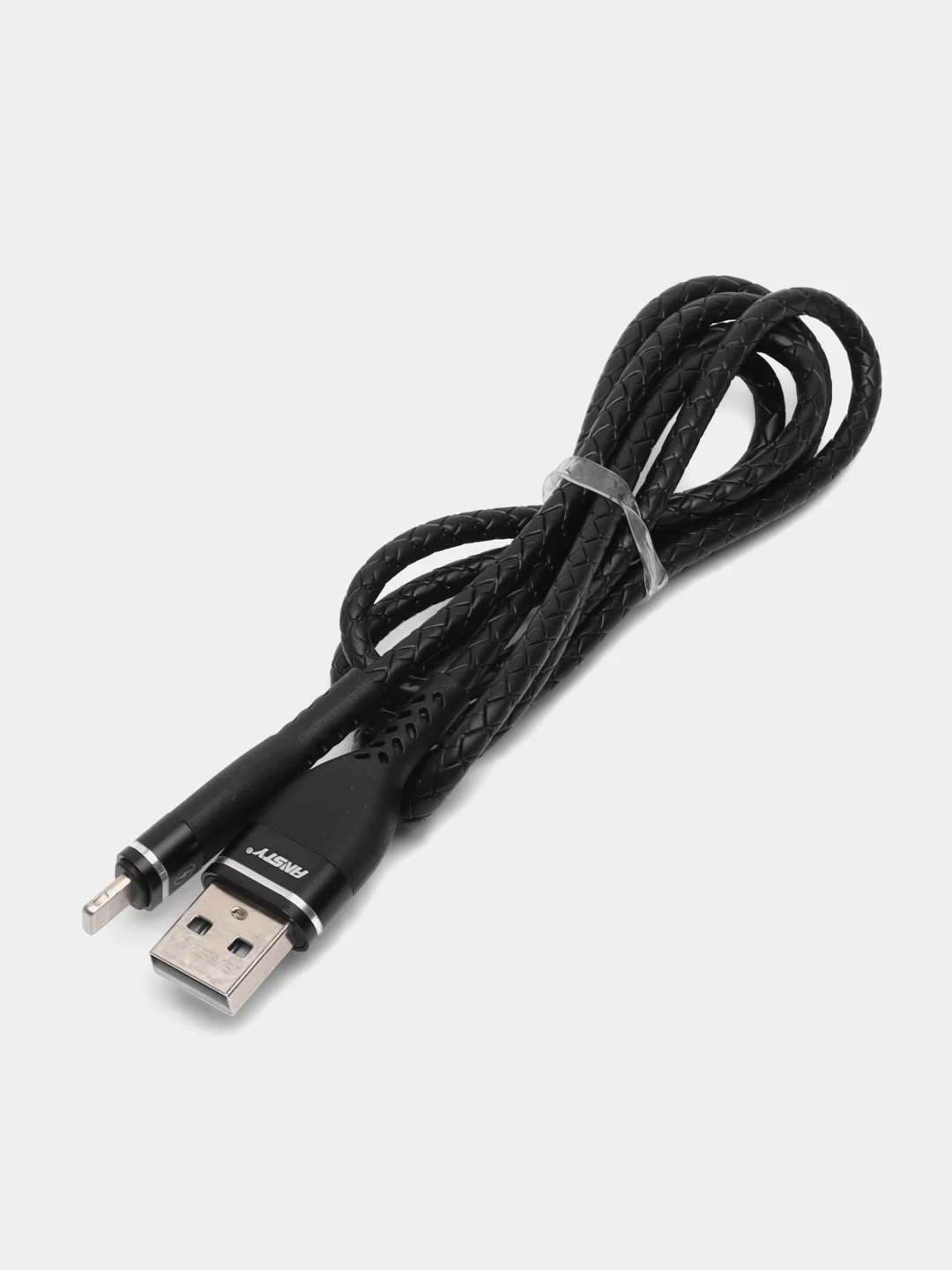 Угольный зарядный кабель Lightning USB для iPhone, зарядное устройство на айфон, 1 метр