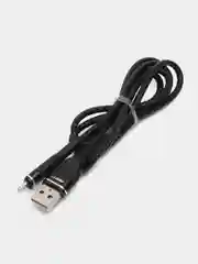 Угольный зарядный кабель Lightning USB для iPhone, зарядное устройство на айфон, 1 метр