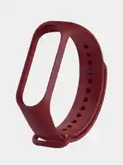 Багровый силиконовый ремешок для Xiaomi Mi Band 5 / Mi Band 6, Сяоми Ми Банд 5 / Ми Банд 6