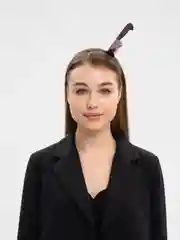 Черный карнавальный ободок "Нож" и "Топорик"