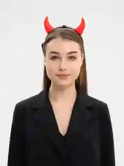 Карнавальный ободок на Хэллоуин "Рожки", светящийся ,1 шт. , 2 шт. , 3 шт