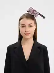 Багровый карнавальный ободок "Нож" и "Топорик"
