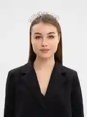Розовый ободок на день рождения "Birthday girl" со стразам, Праздничный ободок Happy Birthday