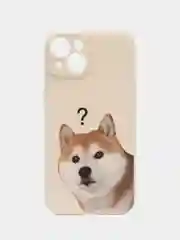 Бежевый меланж чехол для iPhone 11, 12, 13, 14, с принтом, с защитой камеры