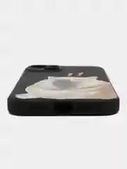 Тёмно-серый чехол для iPhone 11, 12, 13, 14, с принтом, с защитой камеры