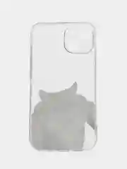 Оранжевый чехол для iPhone 11 12 13 14 Pro Max mini 7 8 X XS XR с принтом коты прозрачный