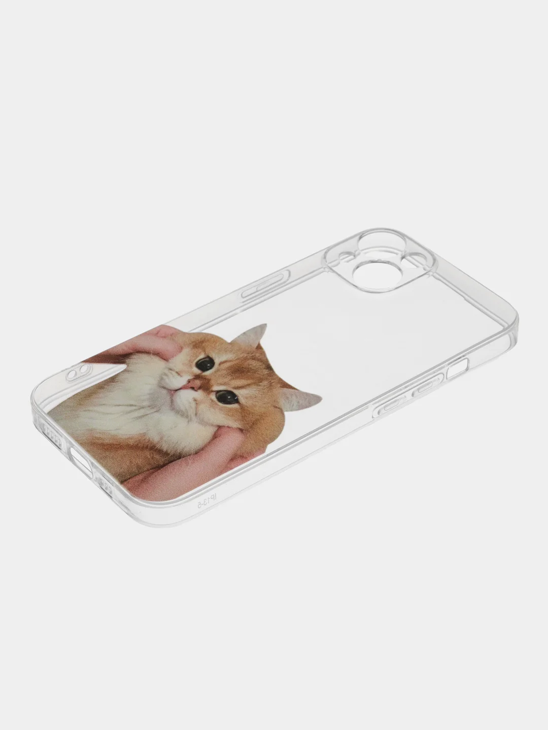 Оранжевый чехол для iPhone 11 12 13 14 Pro Max mini 7 8 X XS XR с принтом коты прозрачный