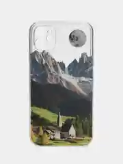 Прозрачный чехол для iPhone 11, 12, 13, 14 с принтом, с защитой камеры