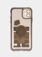 Желтый чехол для iPhone 11 12 13 14 Pro Max с принтом с защитой камеры космос астронавт айфон