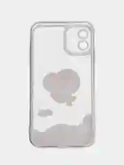 Розовый чехол для iPhone 11 12 13 14 Pro Max с принтом с защитой камеры космос астронавт айфон