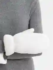 Аметистовый варежки женские меховые, тёплые с подкладом шерстяные