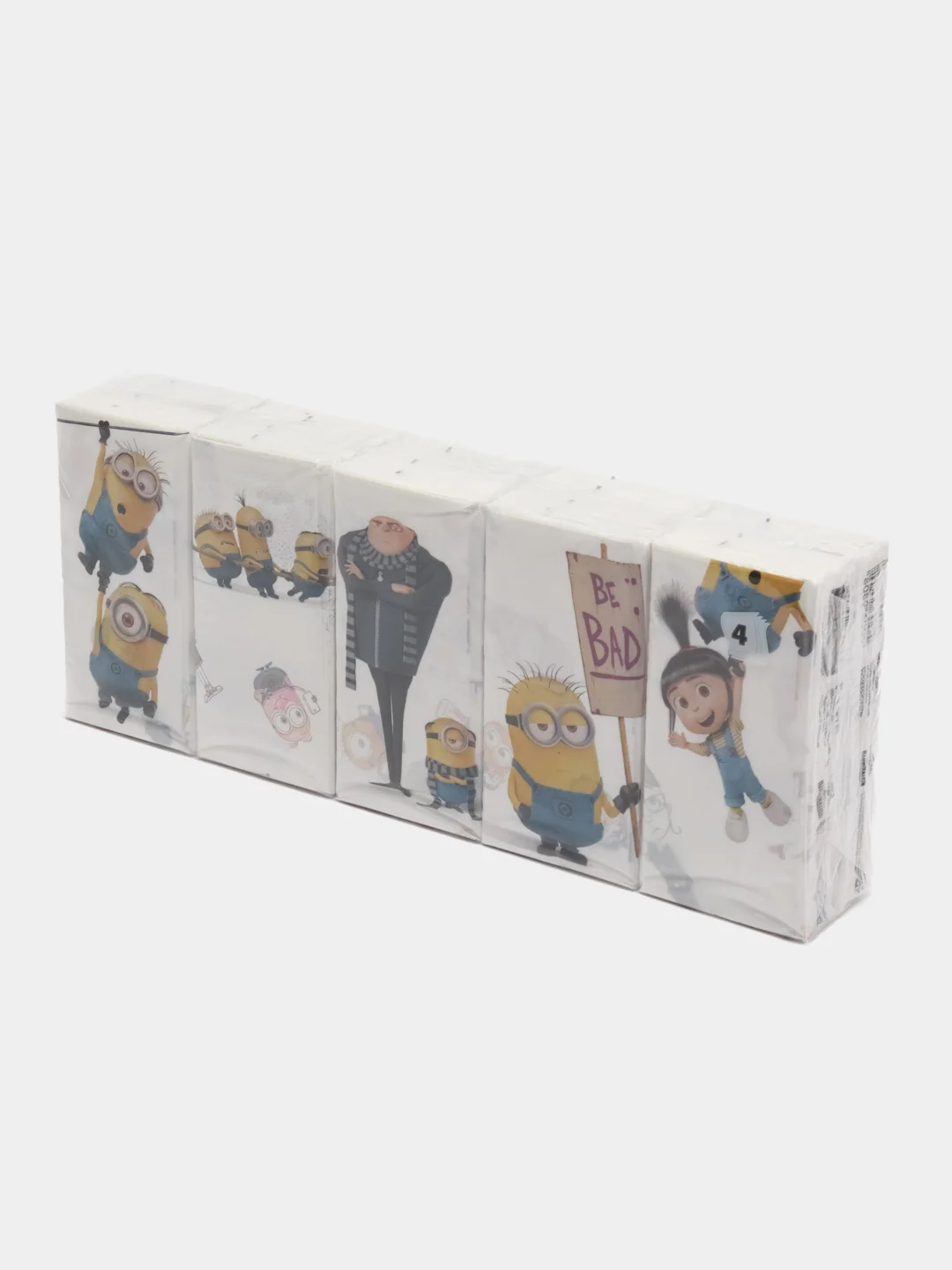 Бумажные платочки"Гадкий Я 3" с рисунком,4сл,10 пачек,9л,21х21 см,World Cart (KGDM3-HS-02)