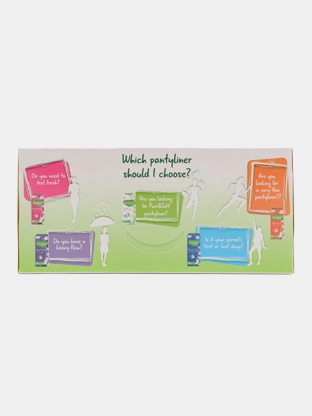 Набор ежедневных прокладок Molped Pure&Soft Skin Friendly, 2 упаковки по 16 штук, 2 капли