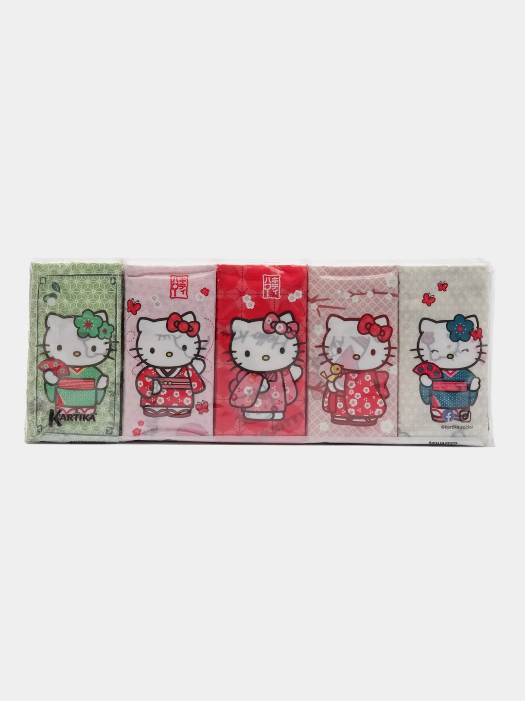 Набор 20 бумажных платочков"Hello Kitty"с рис,4 сл,9 л,21х21см,World Cart (KGHLK/набор/20)
