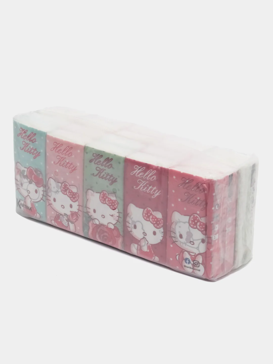 Набор 20 бумажных платочков"Hello Kitty"с рис,4 сл,9 л,21х21см,World Cart (KGHLK/набор/20)