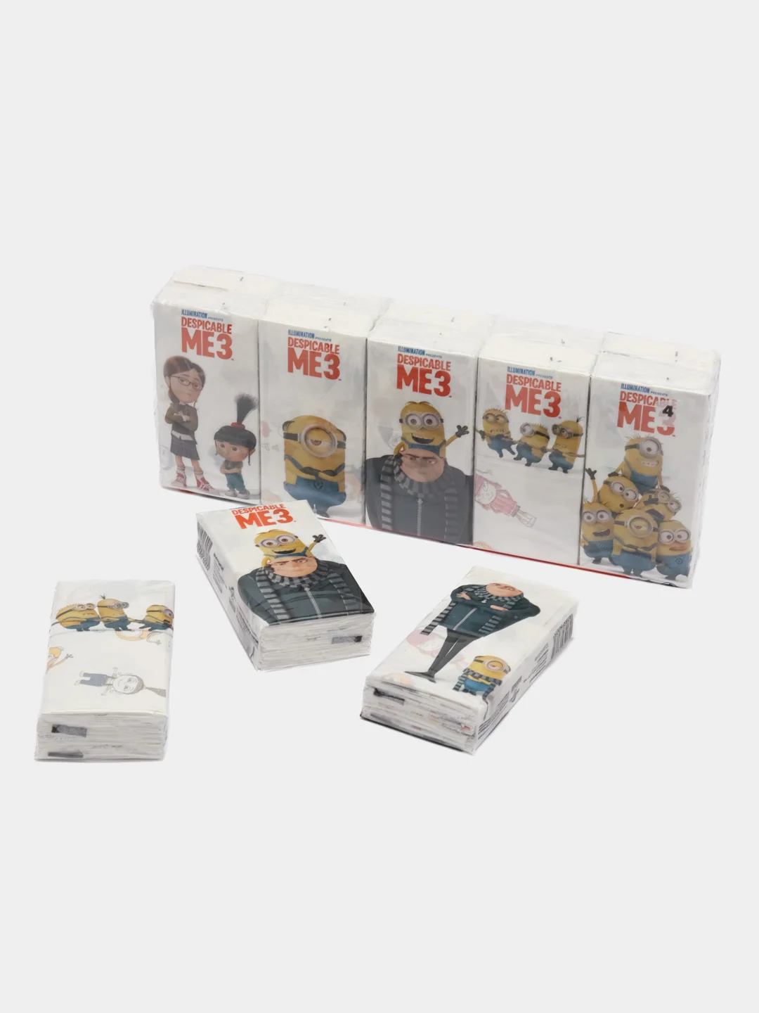 Набор из 20 бумажных платочков"Гадкий Я 3"с рис,4сл,9л,21х21см,World Cart (KGDM3/набор/20)