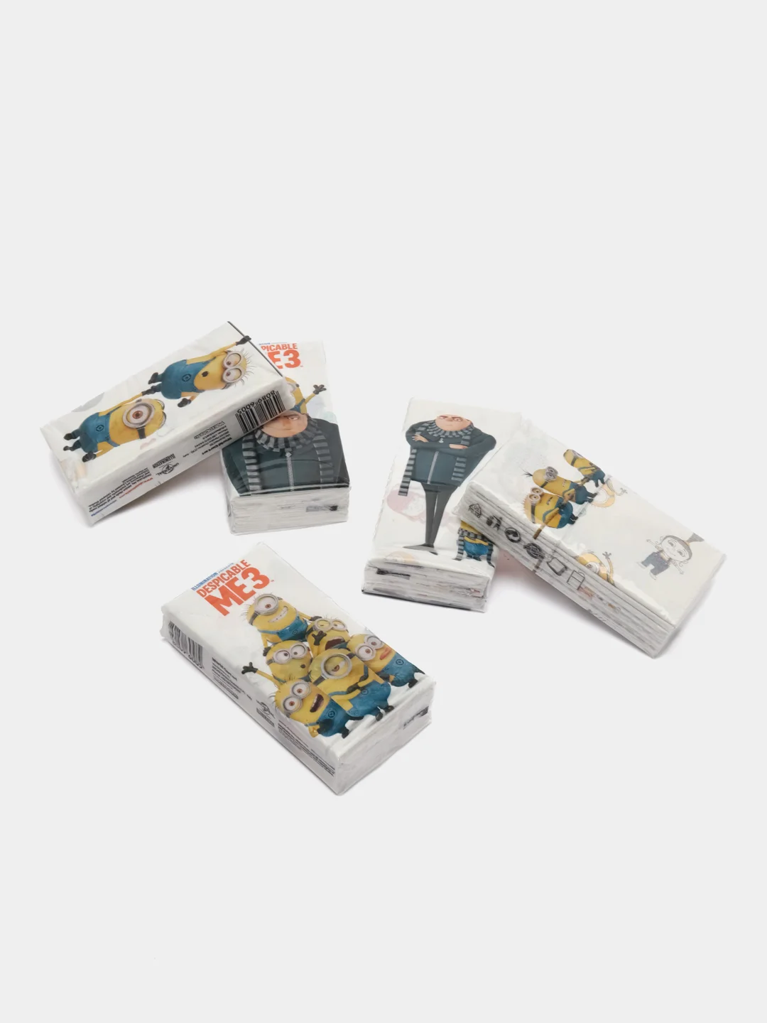 Набор из 20 бумажных платочков"Гадкий Я 3"с рис,4сл,9л,21х21см,World Cart (KGDM3/набор/20)