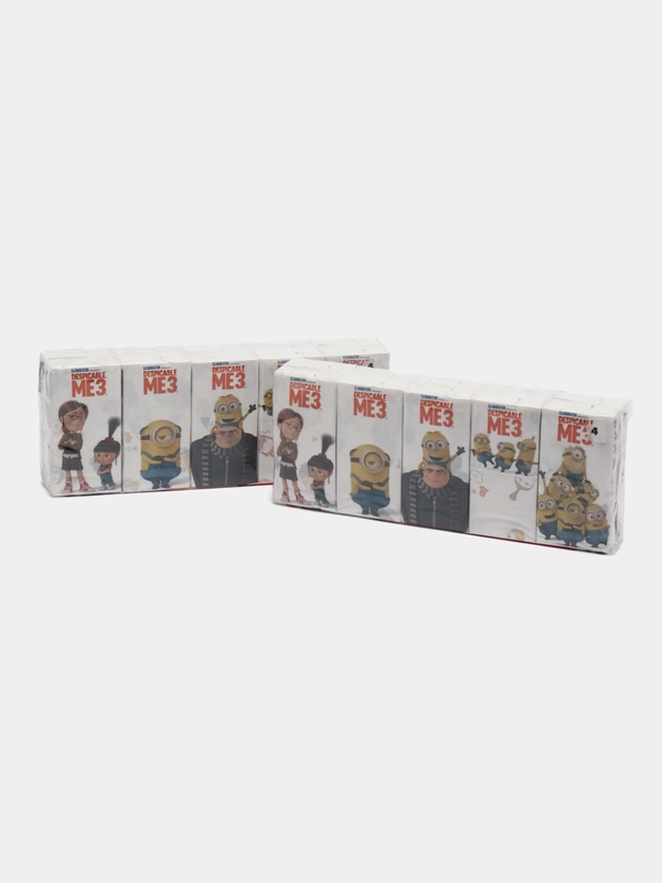 Набор из 20 бумажных платочков"Гадкий Я 3"с рис,4сл,9л,21х21см,World Cart (KGDM3/набор/20)