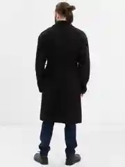Черный мужское, длинное, оверсайз пальто