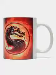 Разноцветный кружка "Мортал Комбат" (Mortal Kombat), новогодняя