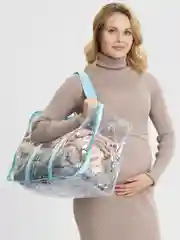 Набор сумка в роддом и косметичка "Звёзды"