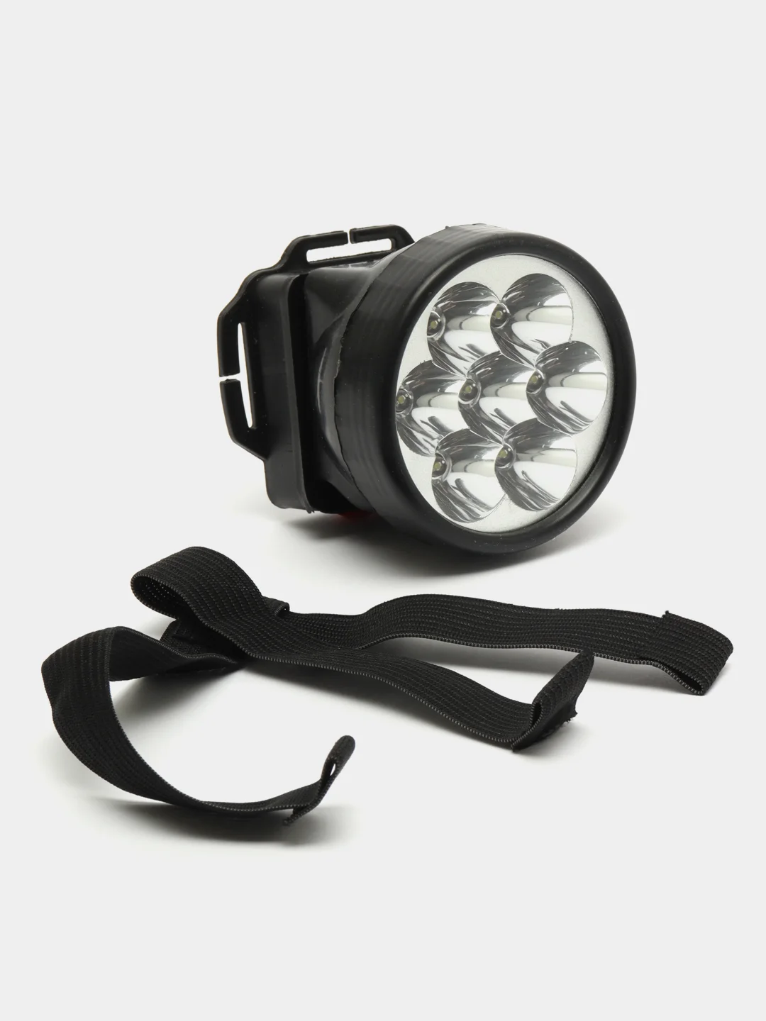 Фонарь налобный, 7 LED, 1 режим, 3 АА, 7,5 х 6,3 см