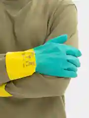 Перчатки резиновые химостойкие хозяйственные, размеры 10 (L), 11 (XL) ANSELL, Малайзия
