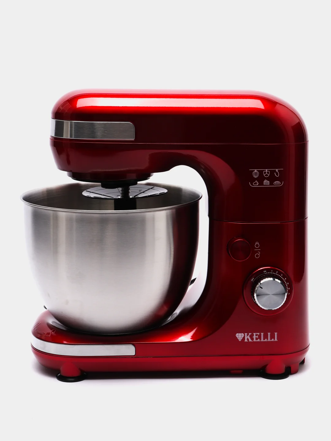 Миксер планетарный Kelli KL-5120, красный