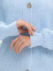 Голубой кардиган