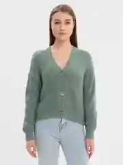 Зелёный хаки кардиган
